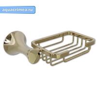 Мыльница на основании решётка под светлое золото